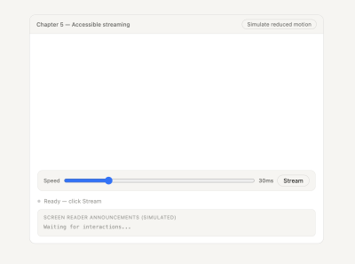 Accessible streaming